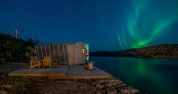 Das Manshausen Resort vis-à-vis der Lofoten Das Manshausen Resort liegt in Nordnorwegen in der Nähe der Lofoten Fotograf / Quelle Steve King